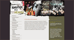 Desktop Screenshot of narrativas-memoria.com.ar