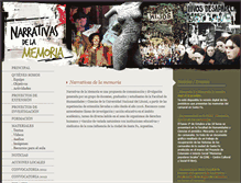 Tablet Screenshot of narrativas-memoria.com.ar